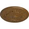 Ekena Millwork Flower Ceiling Medallion (Fits Canopies up to 3 7/8"), 27"OD x 1 1/8"P, Smokey Topaz Crackle CM27FLSTC - alternate 4